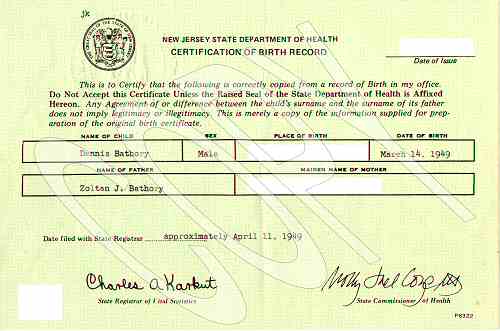My Birth Certificate