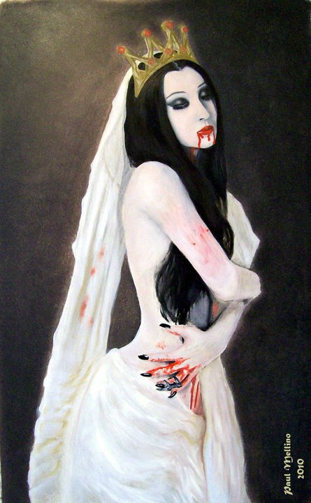 Paul Mellino painting of Countess Bathory
